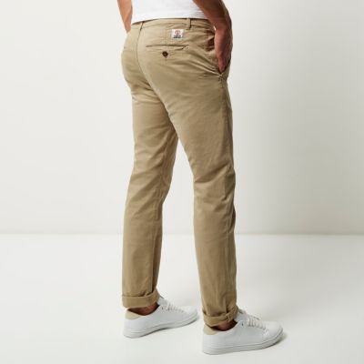 Beige Franklin & Marshall chino trousers